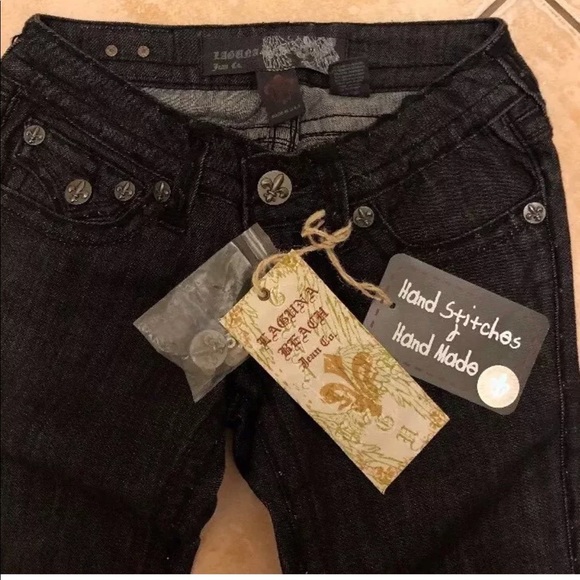 Laguna Beach Black womens jeans size 24 - Picture 1 of 8